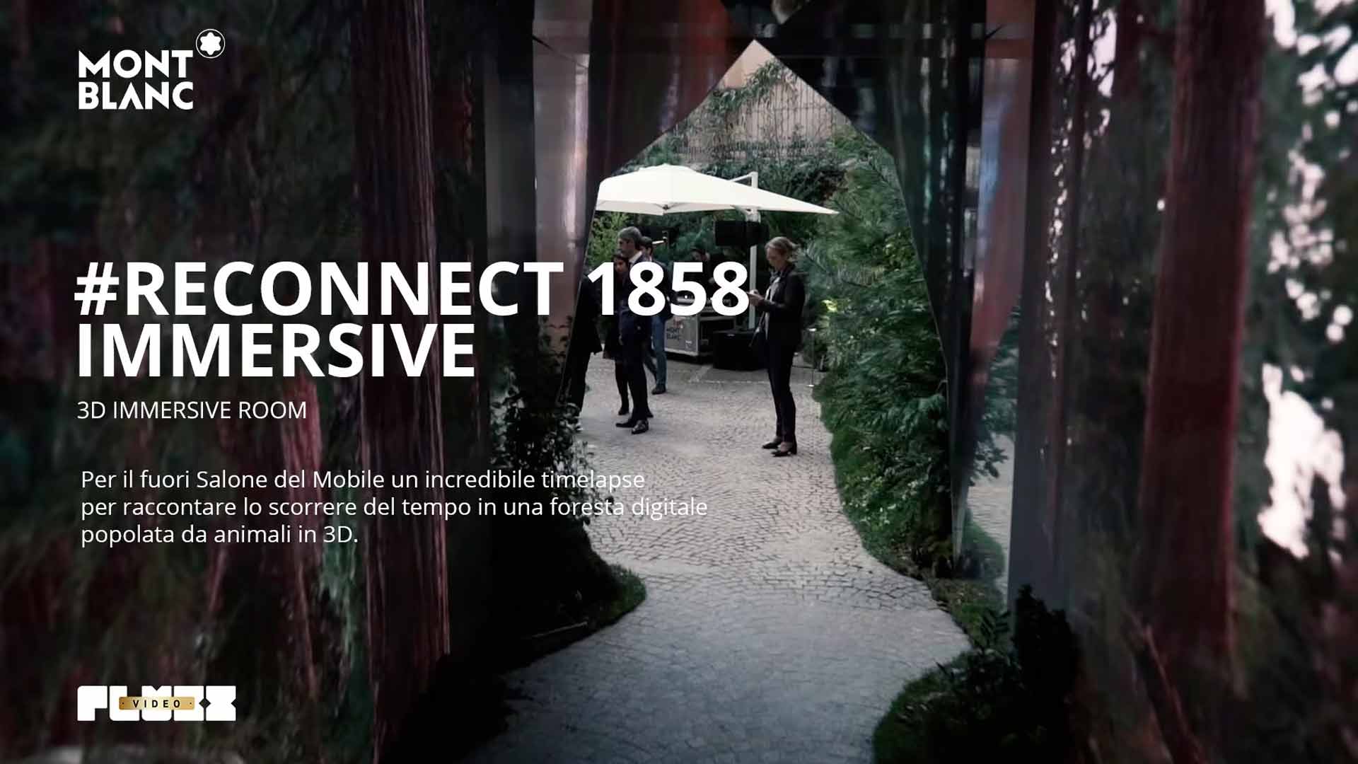 Fluxx Srl Reconnect1858 installazione immersiva per Montblanc