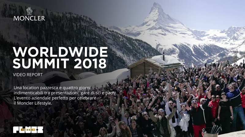 Fluxx Srl Video report backstage Global Summit Moncler