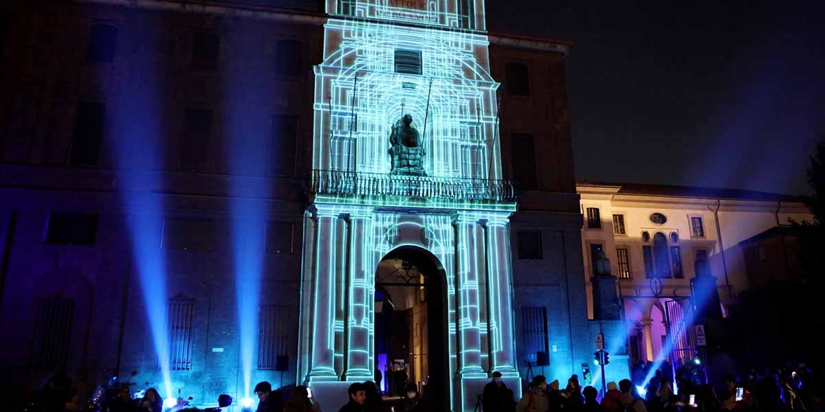 Fluxx Video Mapping 100 anni Universita Cattolica 1